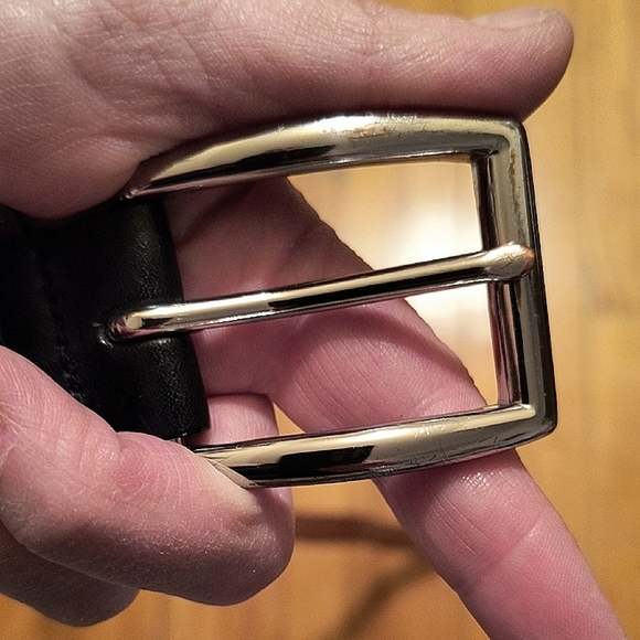 Vintage Polo Ralph Lauren Men's Black Leather Belt. Size 32. Great Condition. - Picture 6 of 6